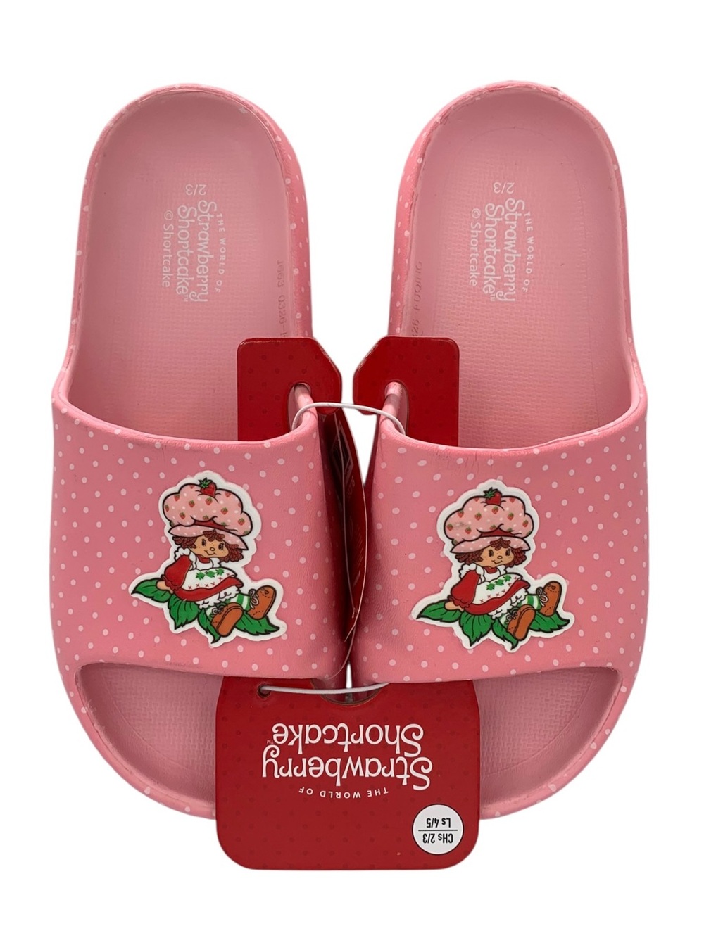 Strawberry Shortcake Foam Slip-On Sandals W4/5 or K2/3 (GirlhoodCore 70’s 80’s)